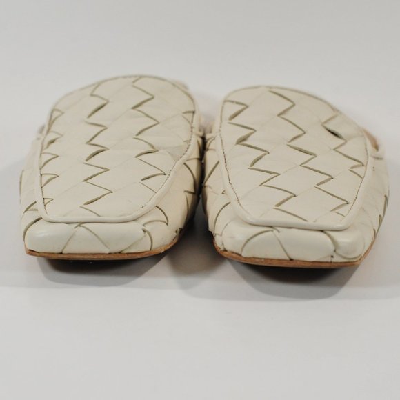 Napoleoni leather flats Off White SZ 9.5 - Picture 2 of 12